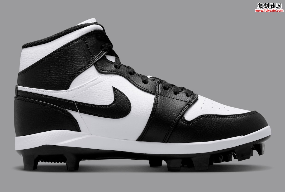 跨界传承：Air Jordan 1 ‘熊猫’配色化身棒球钉鞋，以经典黑白定义2026赛季新基准