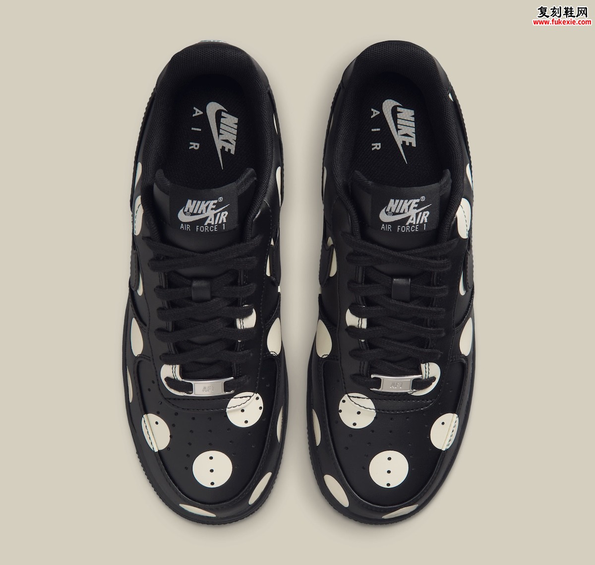 Nike Air Force 1 Low “Polka Dot” 波点美学2026秋季发售:黑白奶油波点重塑经典插图3 Nike Air Force 1 Low “Polka Dot” 波点美学2026秋季发售:黑白奶油波点重塑经典