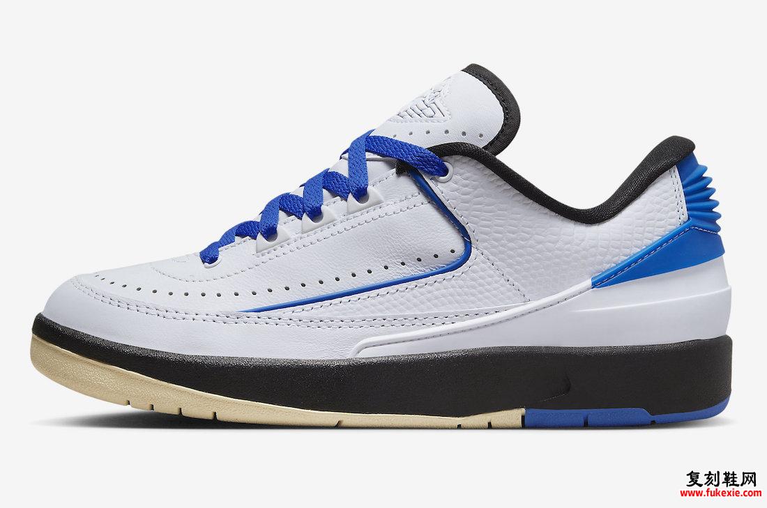 AIR JORDAN 2 LOW “VARSITY ROYAL” 官方照片 货号：DX4401-104