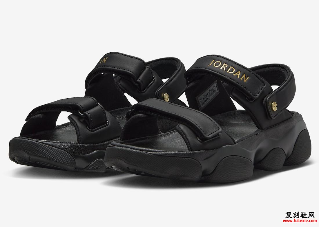 JORDAN DEJA 凉鞋“黑色/金属金”现已上市（2024 年 4 月）货号：FN5036-001