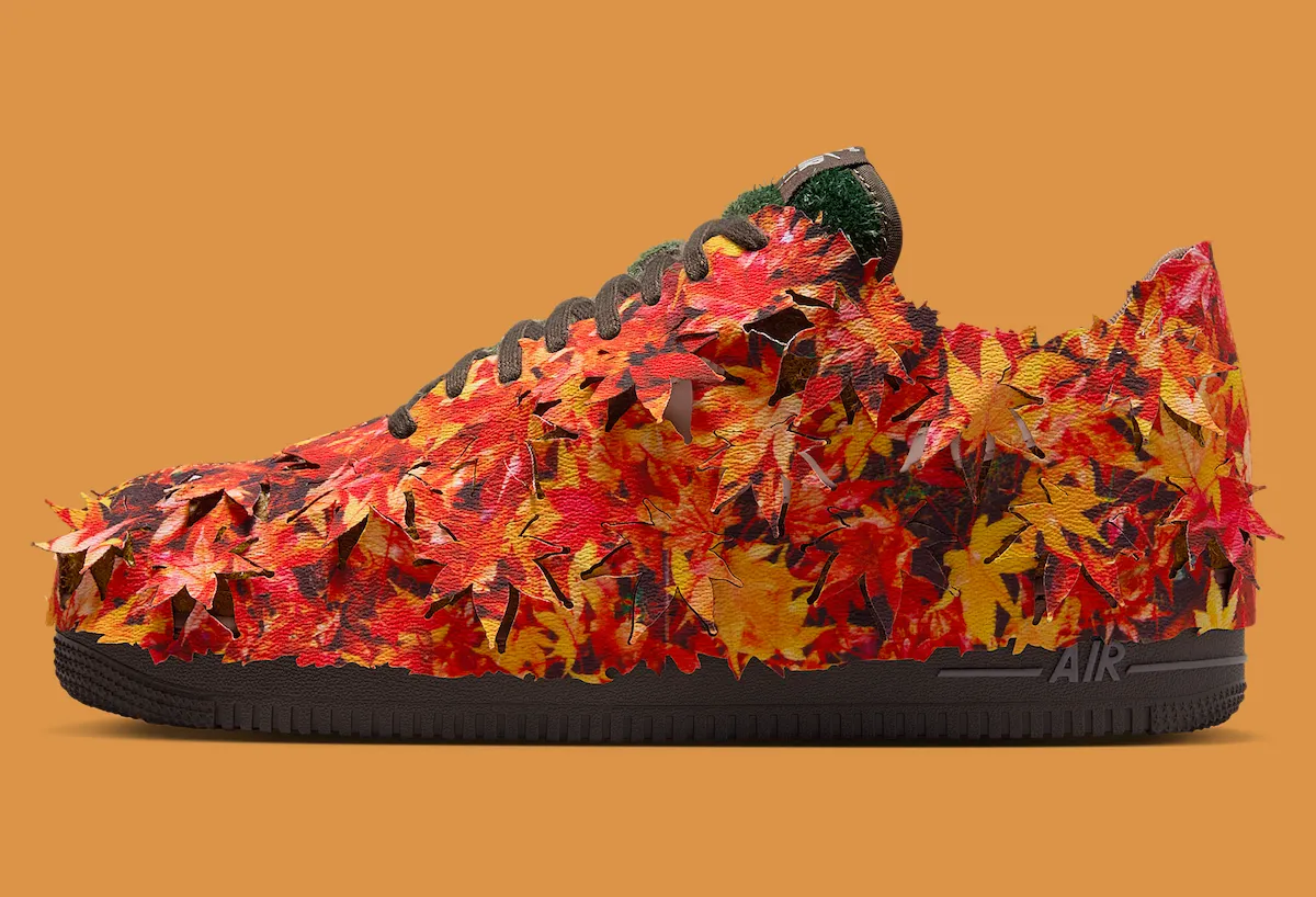 Nike Air Force 1 LX落叶迷彩IM8062-368发售！可剥离枫叶+生态循环美学重构秋日叙事