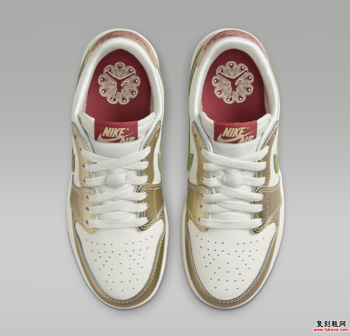 儿童版AIR JORDAN 1 LOW OG“中国新年”发售2024年1月 货号：FQ6593-100