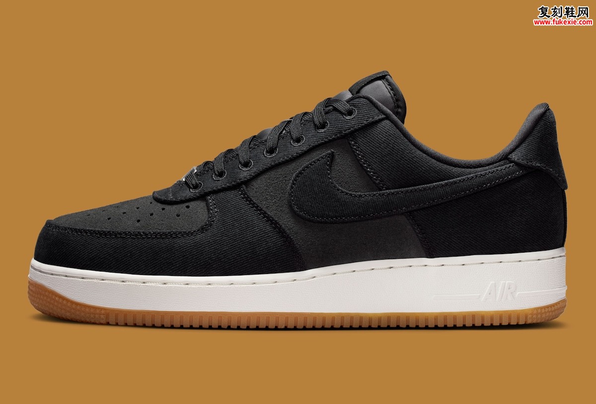 Nike Air Force 1 Low “Black Canvas” 帆布黑魂 以哑光质感重塑全黑经典夏日松弛感