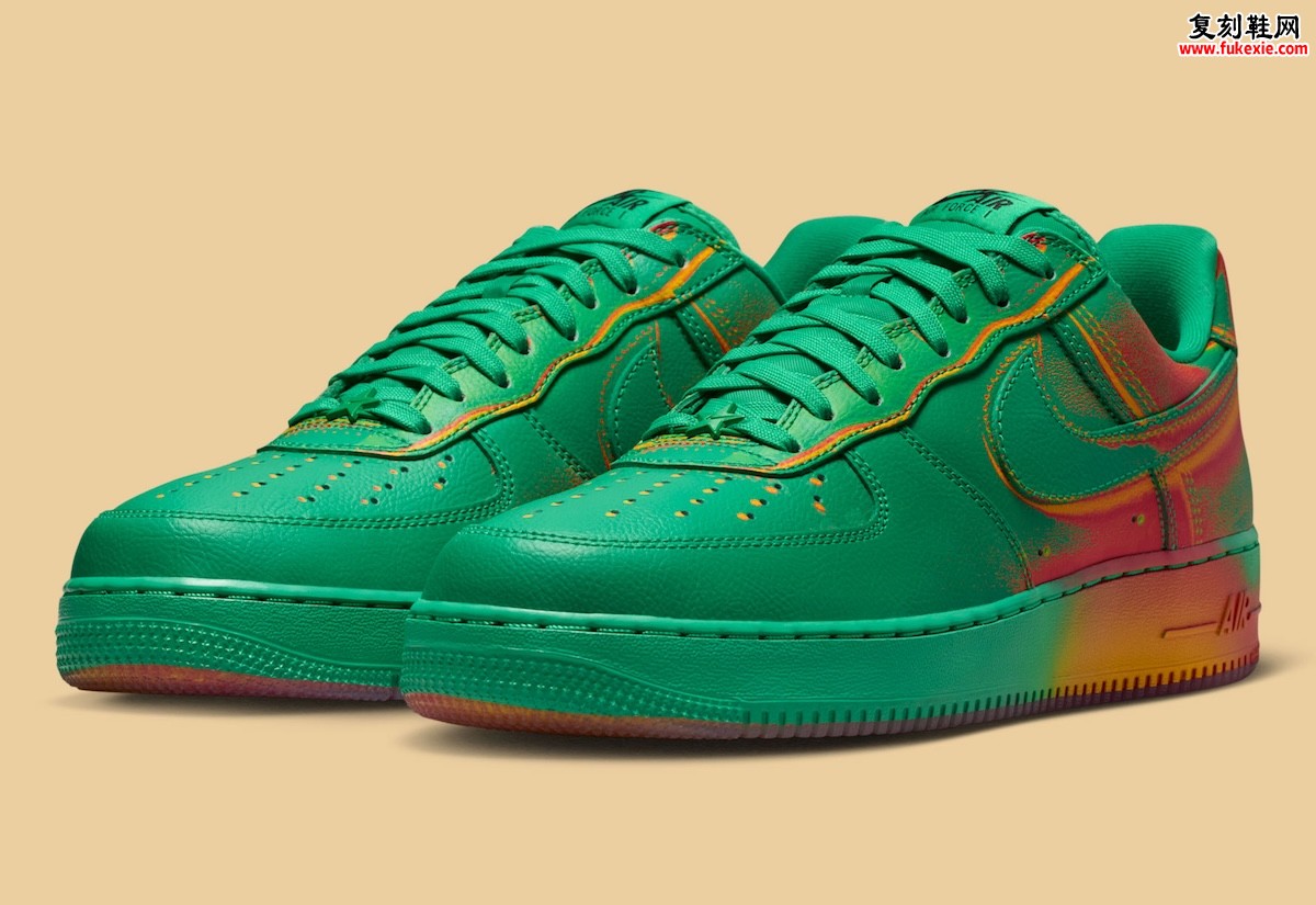 耐克空军一号低帮「体育场绿」配色 2026春季大胆渐变演绎经典重生