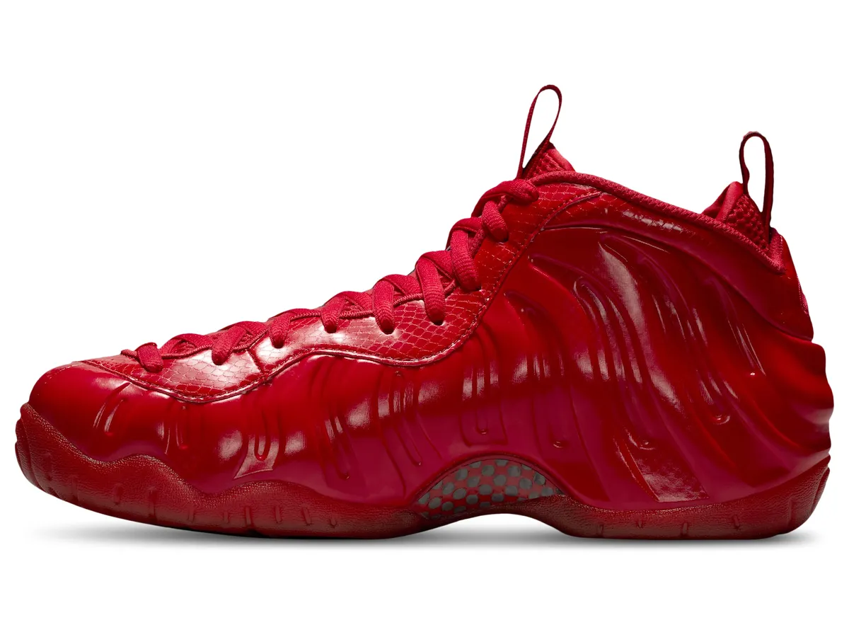 Nike Air Foamposite Pro “Gym Red” 耐克喷泡红十月配色2026年5月复刻,全红鞋身光泽质感回归