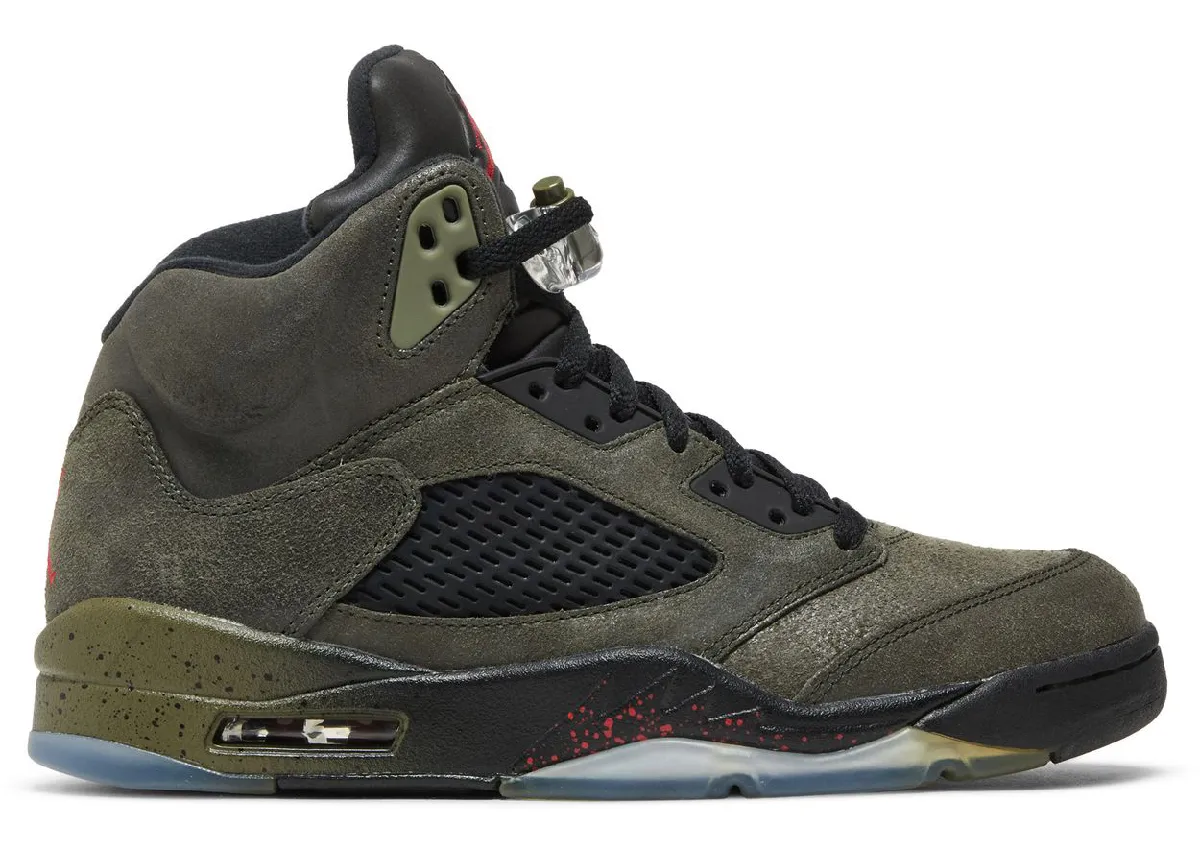 Air Jordan 5 “Fear” 恐惧套装经典回顾：2013年发售的橄榄绿战靴与乔丹精神传承