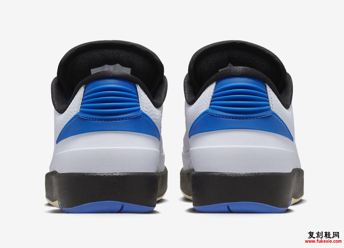 AIR JORDAN 2 LOW “VARSITY ROYAL” 官方照片 货号：DX4401-104