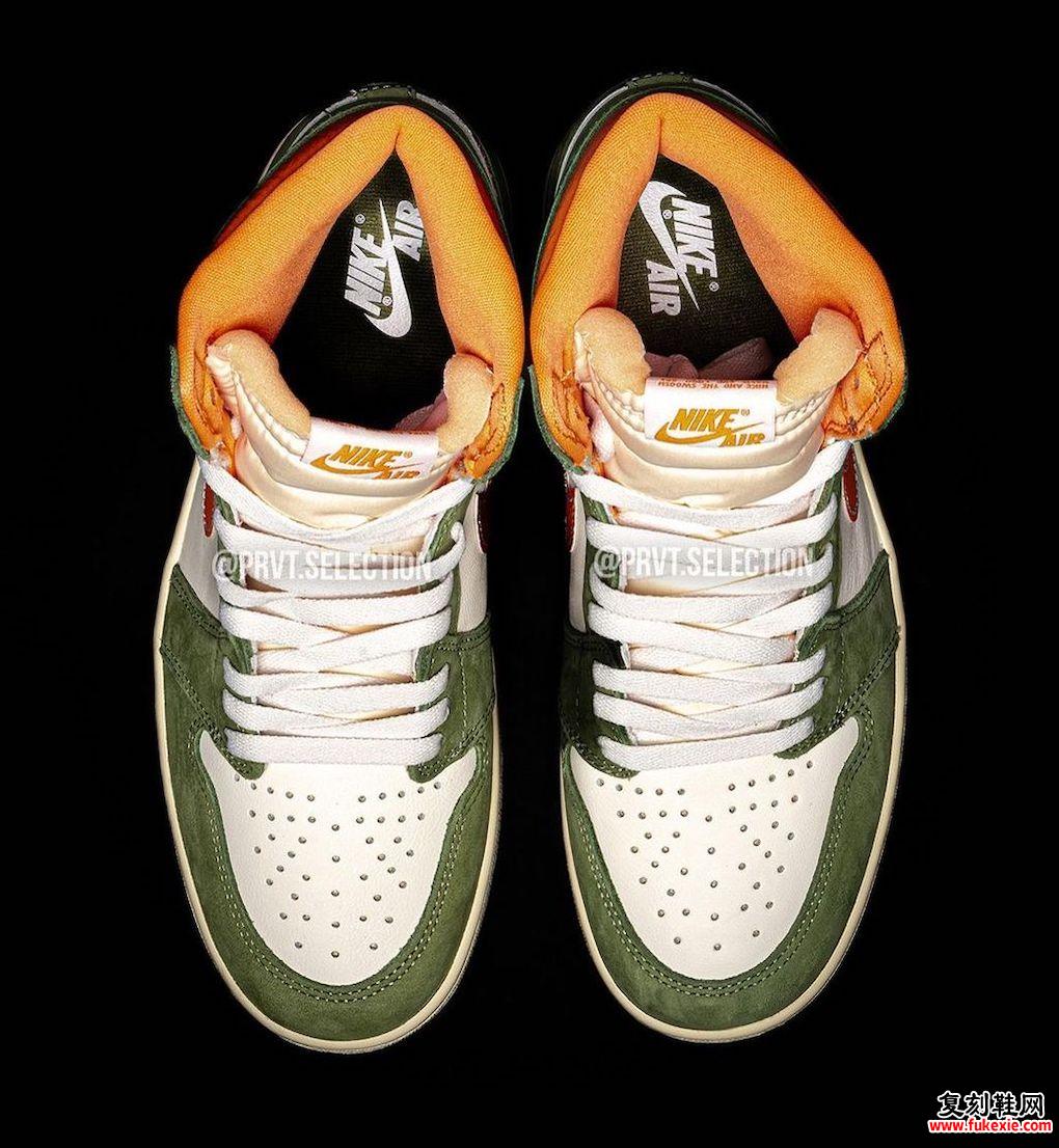 AIR JORDAN 1 HIGH OG CRAFT “CELADON”“青瓷” 货号： FB9934-300