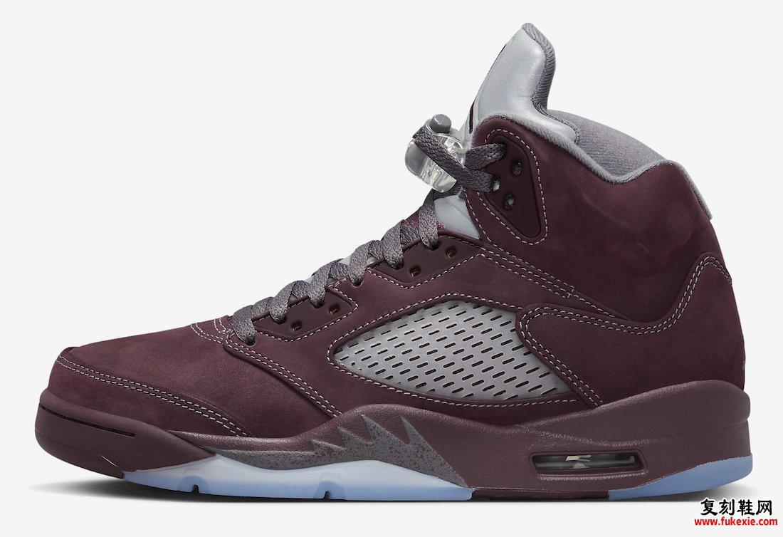 AIR JORDAN 5 “BURGUNDY” 8 月 19 日发售 货号：DZ4131-600