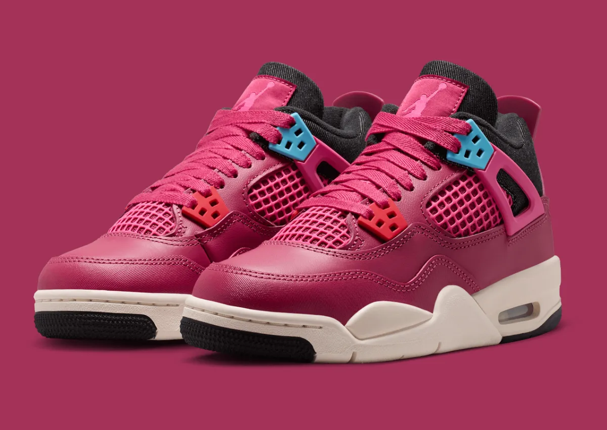 Air Jordan 4 “甜菜根”配色2026年7月2日全童码发售：甜美粉红与丹宁质感碰撞缩略图