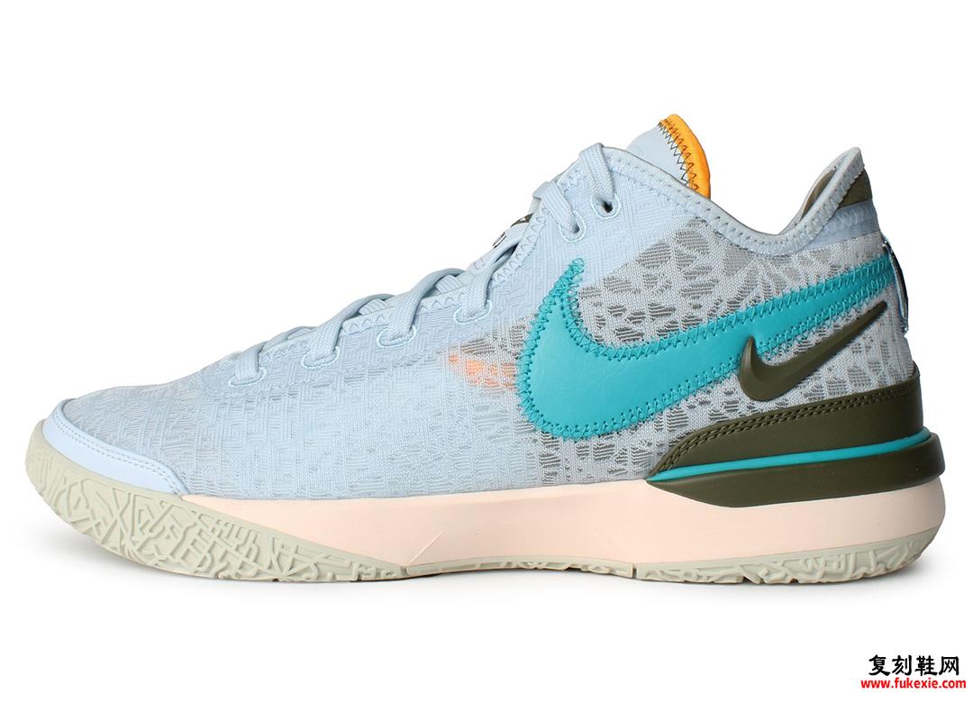 NIKE ZOOM LEBRON NXXT GEN 以“BLUE TINT”登场 货号：DR8784-400