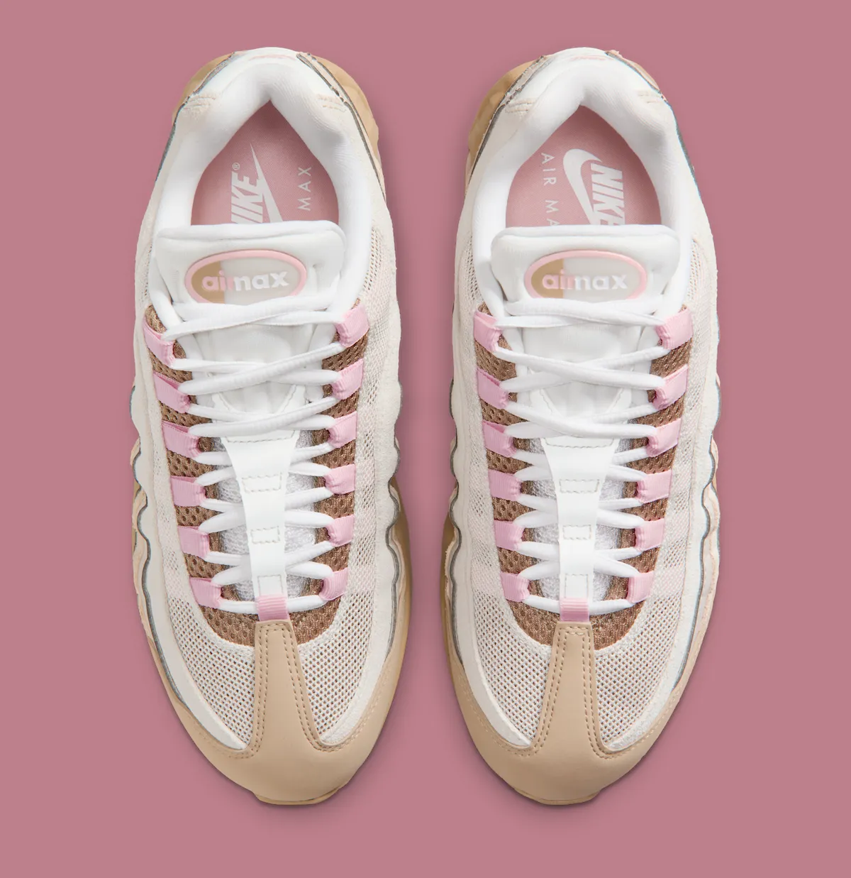 耐克Air Max 95“亚麻”配色2026年春季登场:以温暖大地色系与柔和粉彩重塑经典女性轮廓