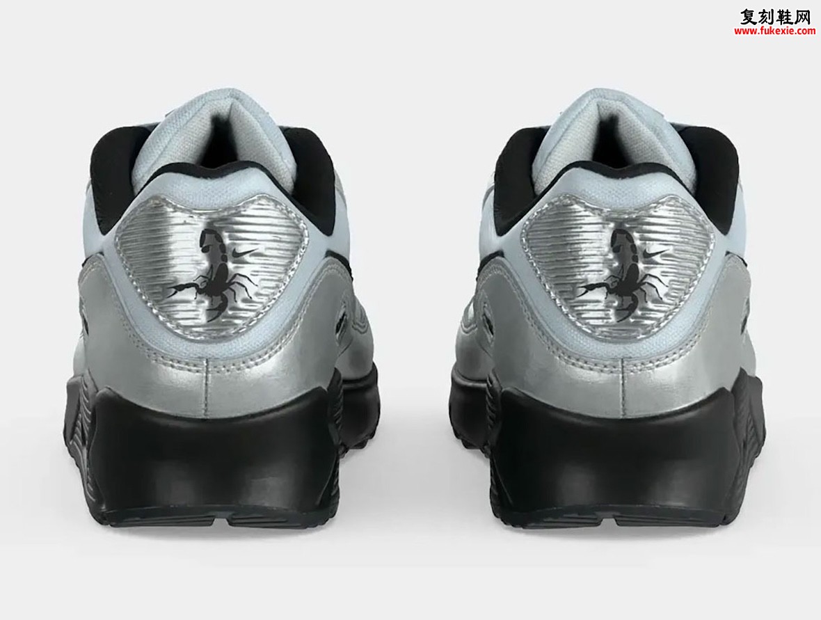 Nike Air Max 90「Scorpion」为2026夏季增添镀铬装甲插图3 Nike Air Max 90「Scorpion」为2026夏季增添镀铬装甲