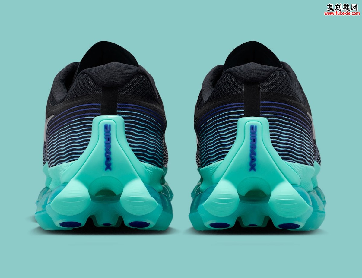 Nike Air Liquid Max “Black/Radiant Blue” 黑电光蓝流动气垫颠覆登场 2026夏季全掌可视化缓震独家深度评测插图4 Nike Air Liquid Max “Black/Radiant Blue” 黑电光蓝流动气垫颠覆登场 2026夏季全掌可视化缓震独家深度评测